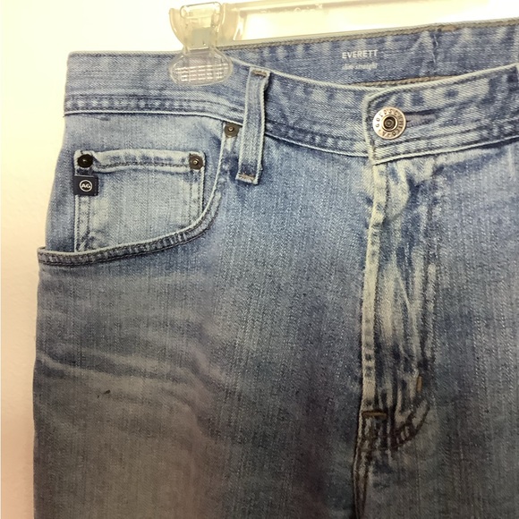 Adriano Goldschmied Men’s Blue jeans “ Everett “Size 34 X 32  distress med wash. - Picture 12 of 16